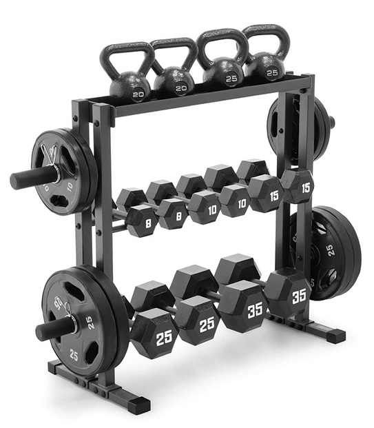 Best for dumbbells, kettlebells and weight plates Marcy Combo